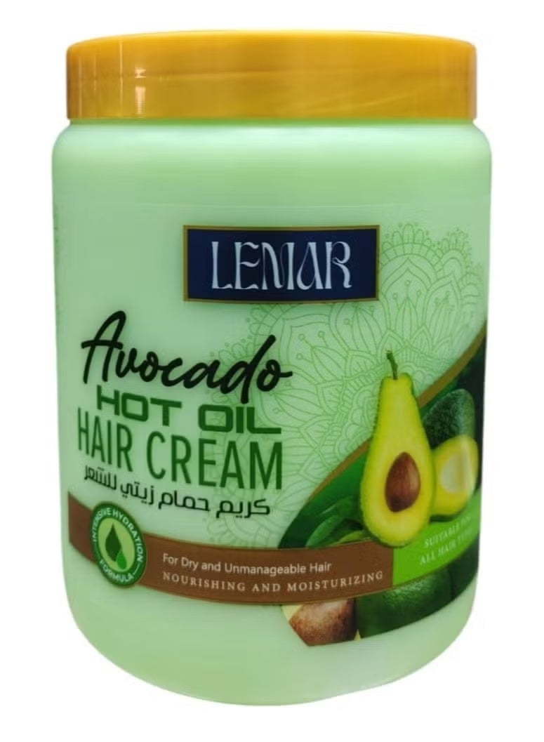 Avocado Oil Dath Cream Nourishing and Moisturizing for Dry Hair 1000 ml